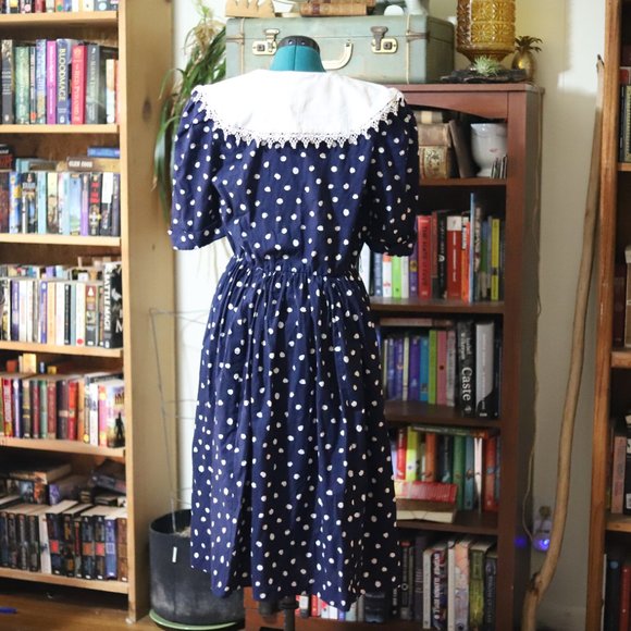 Vintage Tina Barre | Polka Dot dress 80s vintage - Picture 8 of 9